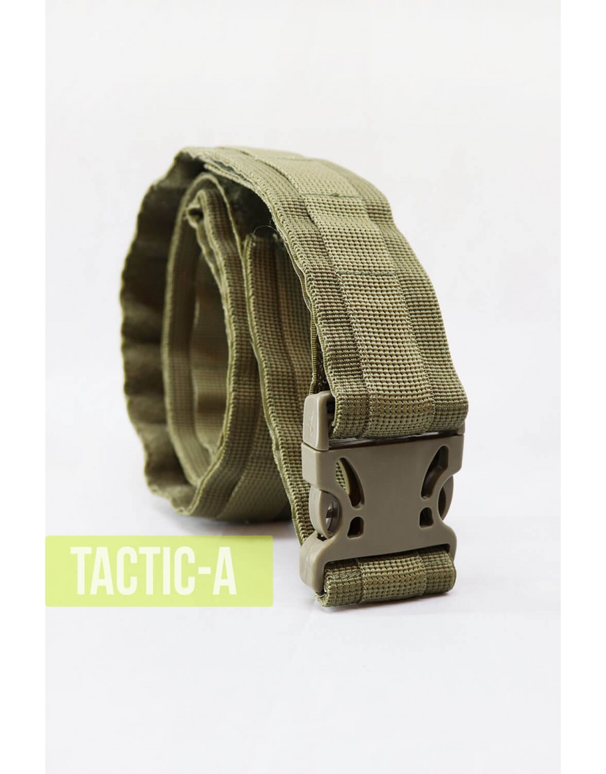 Тактический ремень тканевый Molle олива 