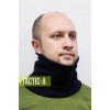 Вязаный бафф темно-синий зимний / шарф-труба Trend