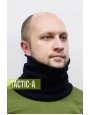 Вязаный бафф темно-синий зимний / шарф-труба Trend