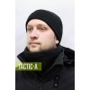 Флисовая шапка черная Сommander Полиция
