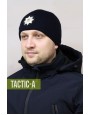 Вязаная шапка с кокардой Полиция 