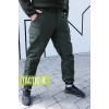 Тактические штаны олива с карманами и липучками Zahyst 
