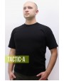 Футболка черная c липучками Охрана