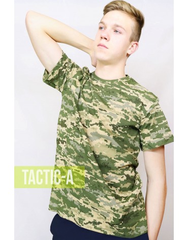 Футболка камуфляж пиксель Military