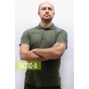 Футболка поло ВСУ (ЗСУ) олива хлопок уставная