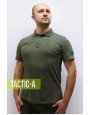 Футболка поло ВСУ (ЗСУ) олива хлопок уставная