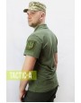 Футболка поло c липучками ВСУ / ЗСУ Lacoste Elegant