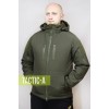 Утепленная куртка софтшелл / softshell олива Strong Winter