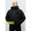 Куртка зимняя черная софтшелл / softshell Winter Plus