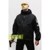 Черная куртка софтшелл Полиция / softshell Cage