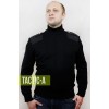Форменный свитер черный c горлом Military-H