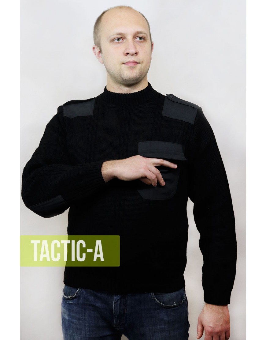Форменный свитер черный Military-T 