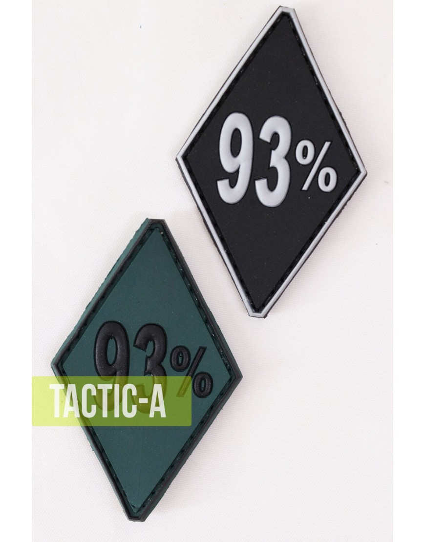 Резиновый патч нашивка 93%